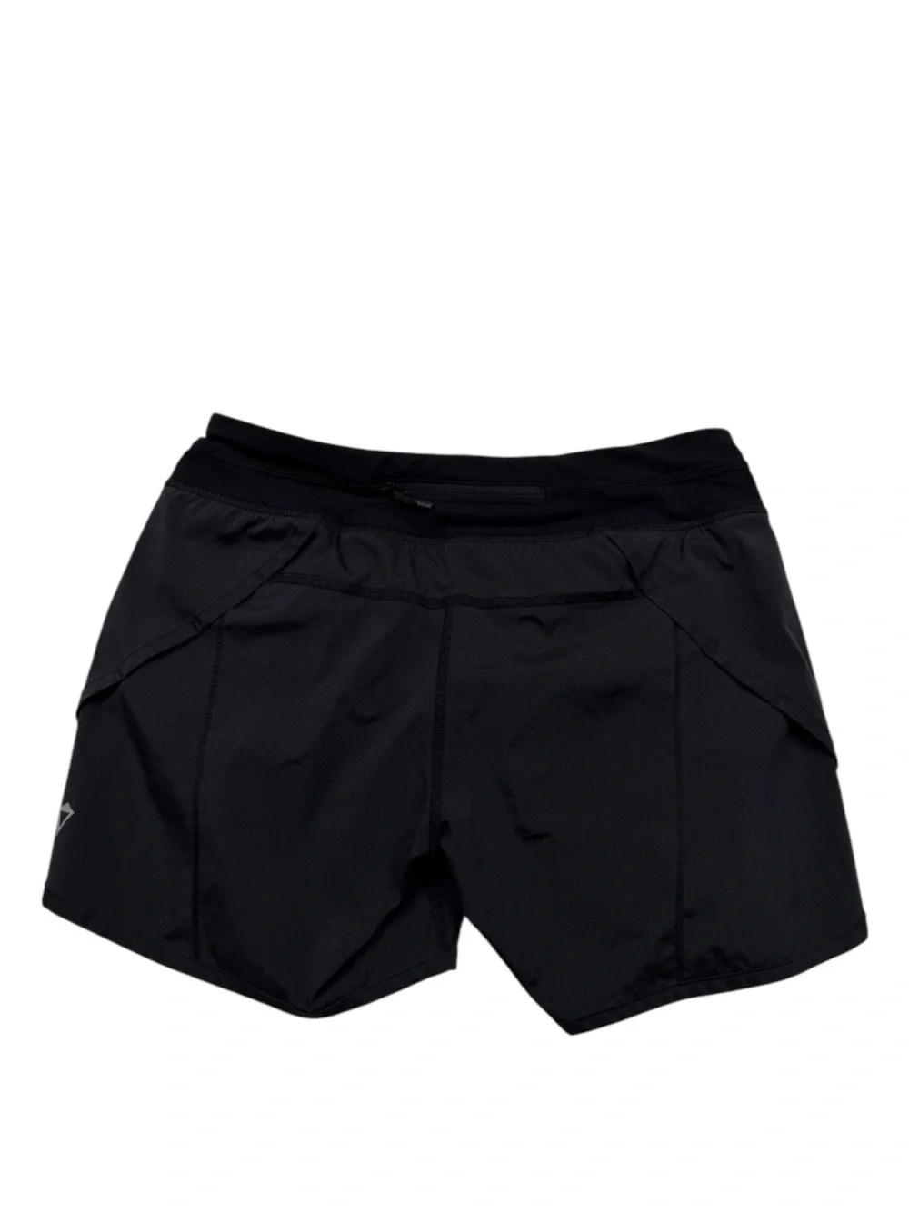 Ivivva Girls Size 14 Black Running Athletic Shorts Built In Liner Zip Pocket